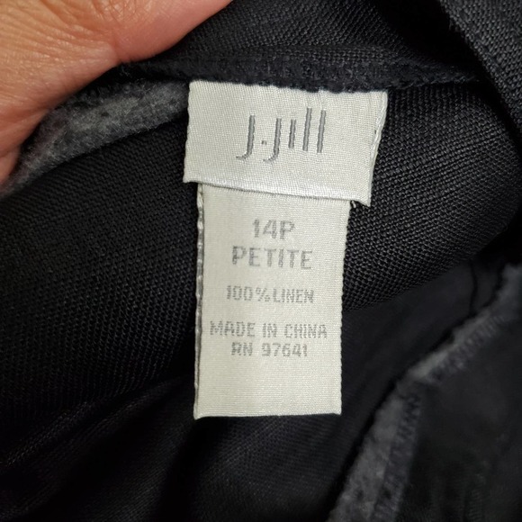 J. Jill Lagenlook Wrap Linen Midi Layered Skirt - Picture 9 of 10